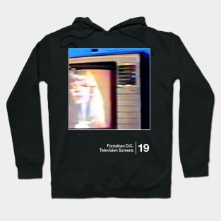 Fontaines D.C. - Television Screens / Minimalist Style Graphic Design Hoodie